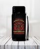 Cell Phone Wallet Case for Universal Models - Fire Dept FireFighter Fire Rescue 003