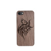 Wood Phone Case for Universal Models - Howling Lonely Wolf 003 - designfullprint
