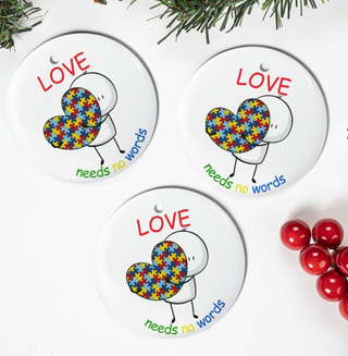 Love You Ornaments LH
