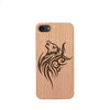 Wood Phone Case for Universal Models - Howling Lonely Wolf 003 - designfullprint