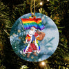 Lgbt Santa Pride Christmas Ornament LH
