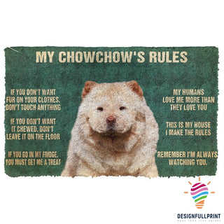 My ChowChow Rules Welcome Doormat NHD