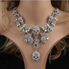 Crystal Choker Skull Necklace