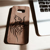 Wood Phone Case for Universal Models - Howling Lonely Wolf 003 - designfullprint