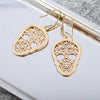 Vintage Hollow Out Skull Earrings - designfullprint