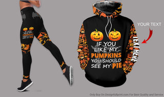 Personalized Pumpkin Pie Hoodie and Legging Set