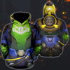 3D OW Printed Amour Hoodie 003 - designfullprint