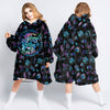 420 Gift Hippie Gift To Lose My Mind And Find My Soul Mushroom Wearable Blanket Snug Hoodie