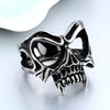 Vampire Skull Stainless Steel Ring