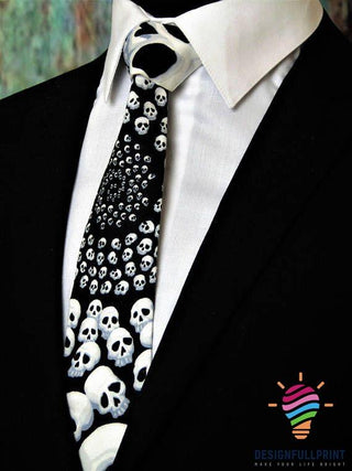 Skull Gift Tattoo Skull Classic Tie HG