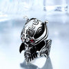 War Skull Head Red Eyes Ring