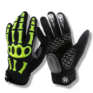 Skull Sports Full Finger Gel Pads Men’ And Women’s Mutli-Purpose  Bike  Gloves - designfullprint