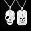 Punk Hollow Skull Stainless Steel Necklaces