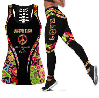 Gift For Hippie Hippie Girl Tank Top And Leggings Set