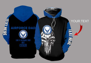 Gift For Dad Airforce Dad Personalized US Unisex Size Hoodie