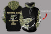 Fishing Gifts Gift For Dad Fishing Dad Salmon Camo Personalized US Unisex Size Hoodie
