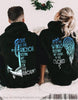 She Is The Anchor He Is The Wings Valentine Gift For Him For Her Valentine Hoodie Couple Hoodie Personalized Unisex Hoodie HG