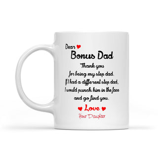 Humor Father's Day Gift from Step Daughter to Bonus Dad, Best Step Dad Father's Day Gift