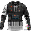 Music Hoodie Piano Hoodie Sweatshirt Korg Piano Music 3D Hoodie LH
