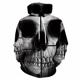 3D Skull Death Stare Unisex Hoodie 025 - designfullprint