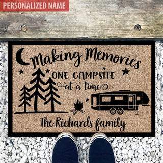 Gift For Camper Personalized Camping Doormats Happy Camper Doormat Making Memory One Campsite Camping Gifts Doormat HG