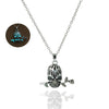 Hollow Skull Glowing Stone Necklaces