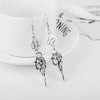 Viking Compass Rune Skull Earrings - designfullprint