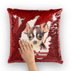 Dogs ﻿Sequin Cushion Cover - designfullprint