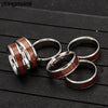 Yggdrasil Tree of Life Stainless Steel with Wood Inlay Band