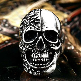 Punk Style Skull Stainless Steel Biker Ring
