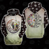 Gift For Elephant Lover Gift For Hippie Hippie Fly Me To The Moon Elephant Unisex Hoodie CH