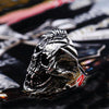 Exaggerated Vintage Skull Stainless Steel Ring