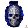 Skull Gift Skull Mandala Blue Hoodie LN