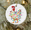 Chicken Christmas Ornament LH