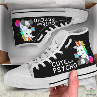 Unicorn Sneakers Cute But Psycho LH Unicorn Gift