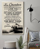 To My Dear Grandson Always Remember How Much I Love You Canvas Art and Poster LN