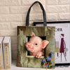 Pig Tote Bag HG Gift For Farmer