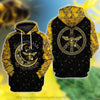 Gift For Hippie Hippie Hello Darkness My Old Friend Bee Peace Unisex Hoodie CH