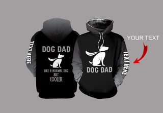 Gift For Dad Dog Dad Personalized US Unisex Size Hoodie Gifts For Dog Lovers