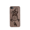 Wood Phone Case for Universal Models - Wolf Dream-catcher 002 - designfullprint