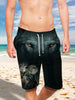 Howling Wolves Wolf Eyes Ultra-light Drawstring Shorts for Men 004