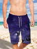 3D Horses Galloping Along The Sea Ultra-light Drawstring Shorts for Men 004 - designfullprint