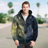New Fashion Zip Up Hoodies - Wolf Cloudy Blue Light 004 - designfullprint