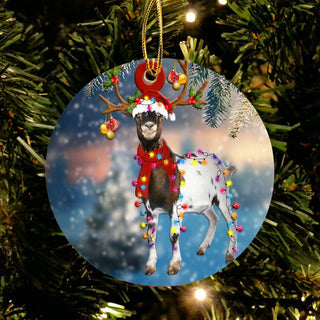 Goat Christmas Ornament LH