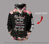 Personalized 3D Printed Blessed by God Spoiled By My Husband Protected By Both US Unisex Hoodie