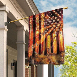 Gift For Hunting Lover Sunshine Deer Hunting Hunting lover Hunter Hunt Season Deer Hunter Flag US FLag LN