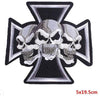 Embroidered Leather Biker Patches