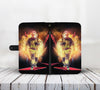 Cell Phone Wallet Case for Universal Models - Fire Dept FireFighter Fire Rescue 004 - designfullprint