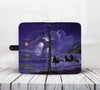 Cell Phone Wallet Case for Universal Models - 3D Horses Galloping Along The Sea Printed Phone Wallet Case 004 - designfullprint