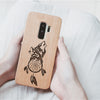 Wood Phone Case for Universal Models - Wolf Dream-catcher 002 - designfullprint